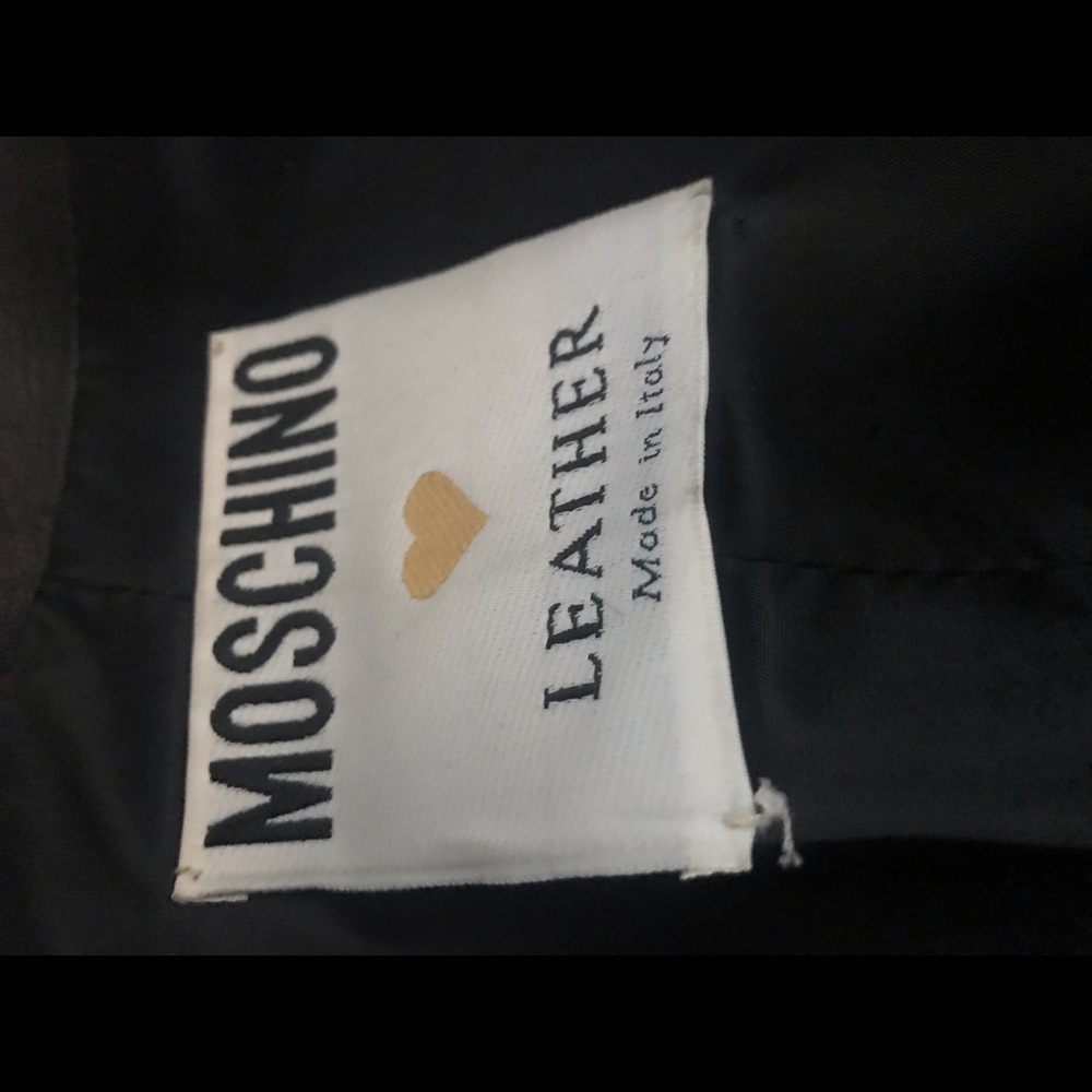 Vintage MOSCHINO couture leather jacket..ONE OF A KIND - Picture 5 of 9